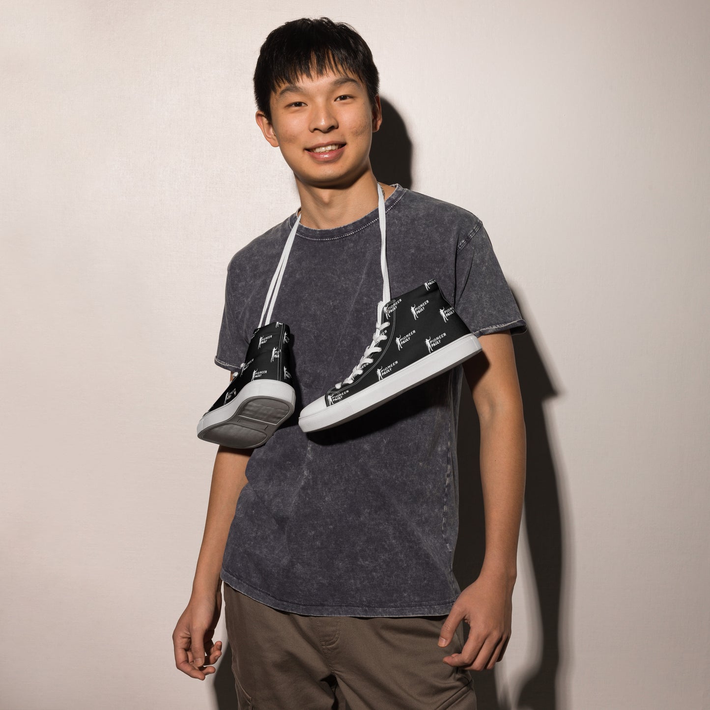 PioneerPauly Custom Logo High Top Canvas Shoes