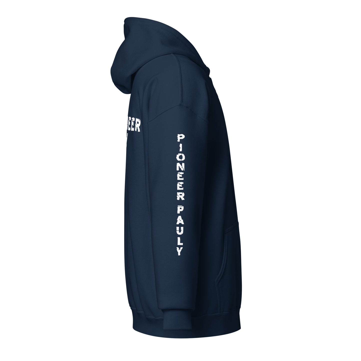 PioneerPauly Signature White Logo Zip Hoodie