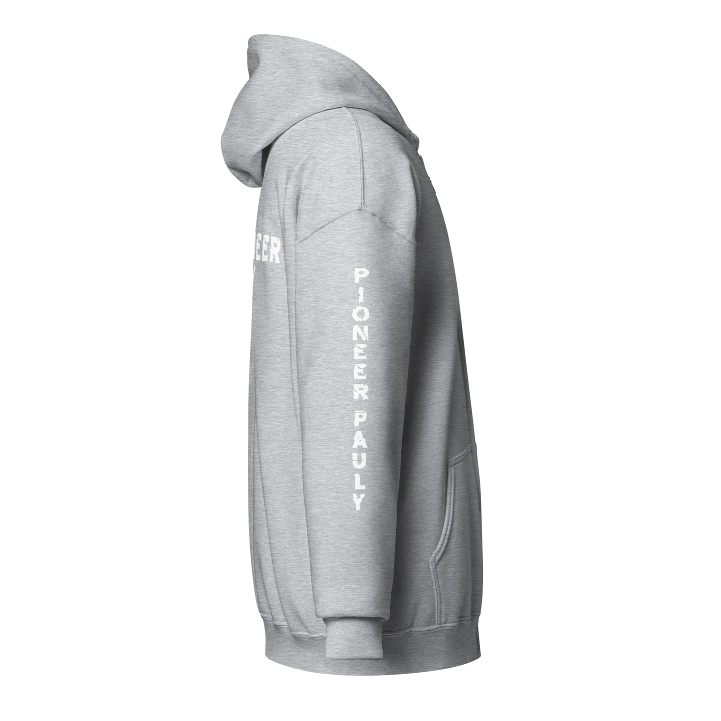 PioneerPauly Signature White Logo Zip Hoodie
