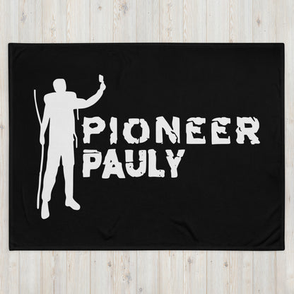 PioneerPauly Classic Logo Black Throw Blanket