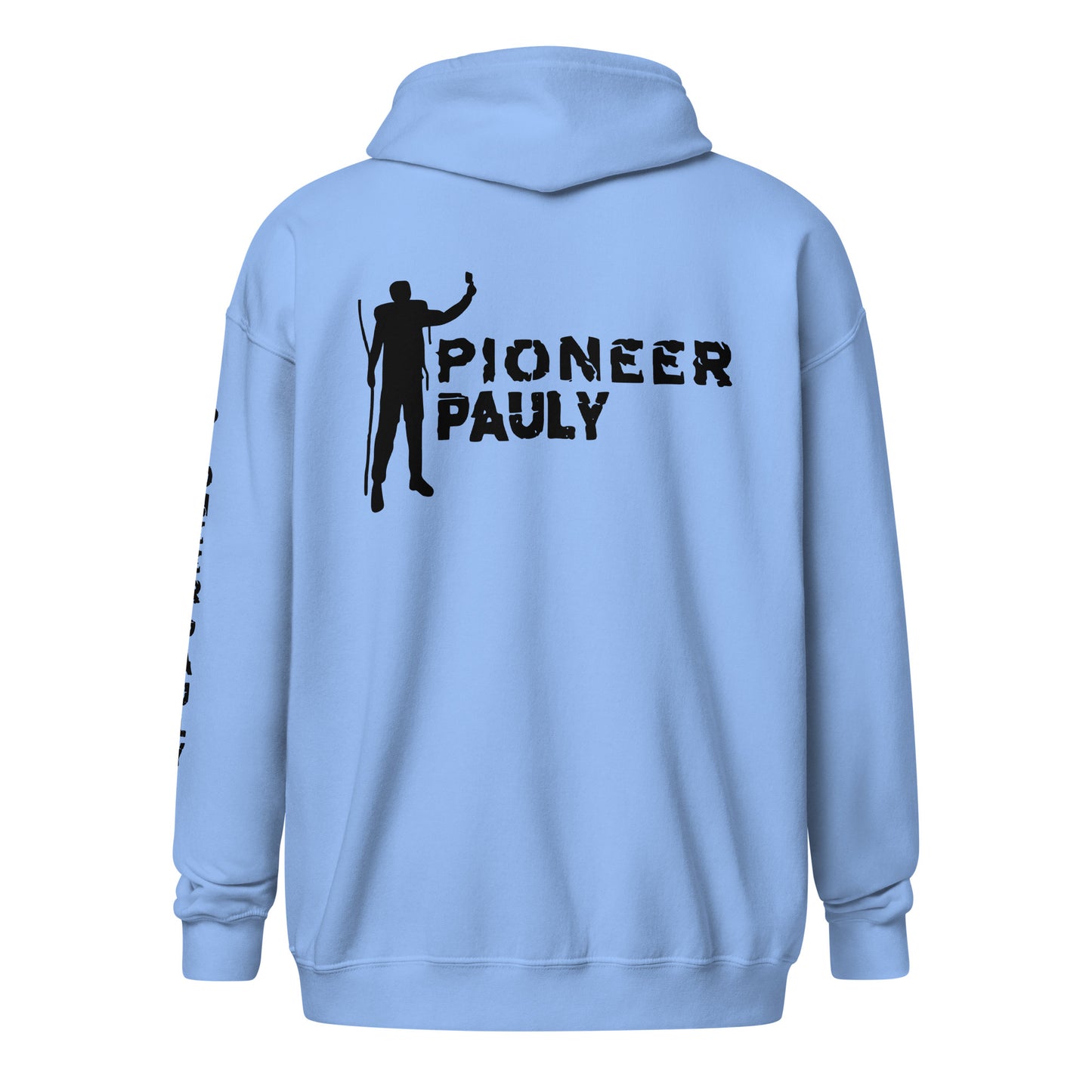 PioneerPauly Classic Black Logo Zip Hoodie